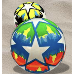 51407  BALLON FOOT NEON PVC...